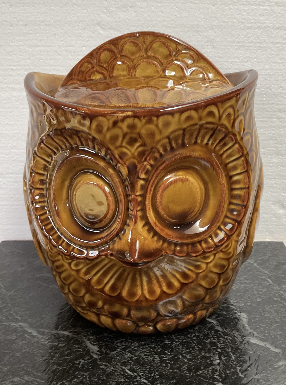 Vintage McCoy Pottery #219 Brown Owl Ceramic Cookie Jar 1960s 1970s Vintage McCoy Pottery #219 Brown Owl Ceramic Cookie Jar 1960s 1970s