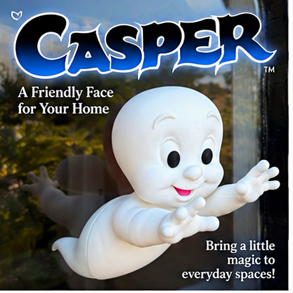 Casper Friendly Ghost Lighted Window Figure w/ Suction Mount Halloween Decor Casper Friendly Ghost Lighted Window Figure w/ Suction Mount Halloween Decor