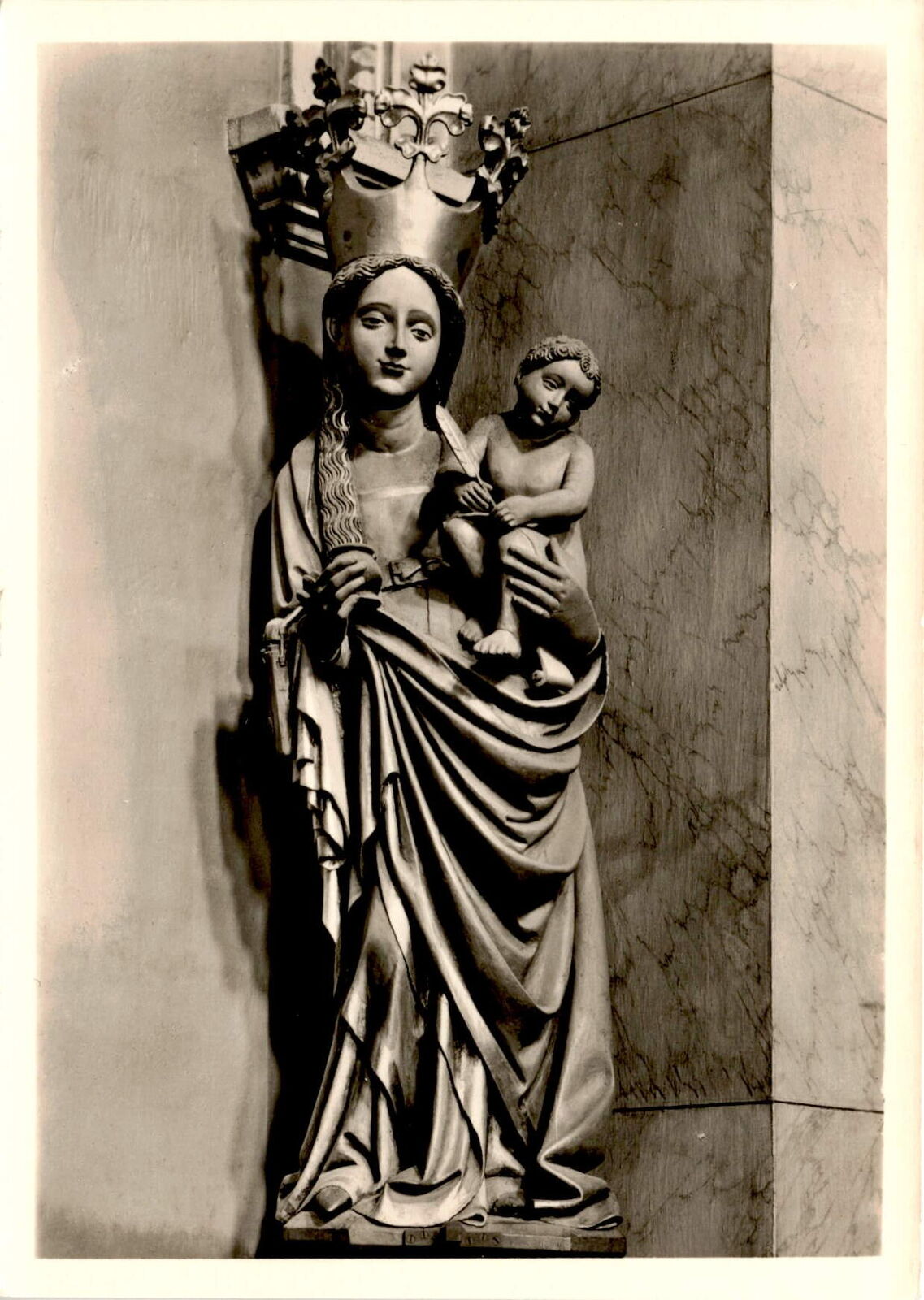 Mariendom, Hildesheim, Germany, Madonna mit dem Tintenfaß Postcard