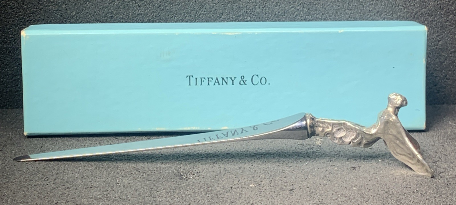 Tiffany & Co  "Spirit of Ecstasy" Rolls Royce Letter Opener, Beautiful Vintage