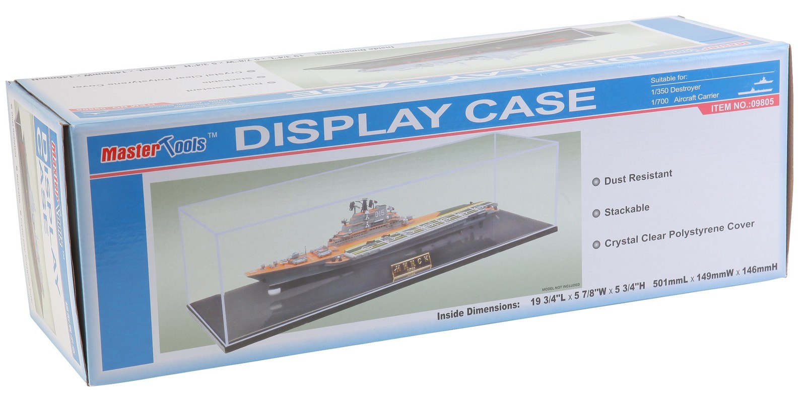 Trumpeter Military & Ship Showcase, 19.75" x 5.8" x 5.75", Black Base (TSM-9805) Trumpeter Military & Ship Showcase, 19.75" x 5.8" x 5.75", Black Base (TSM-9805)