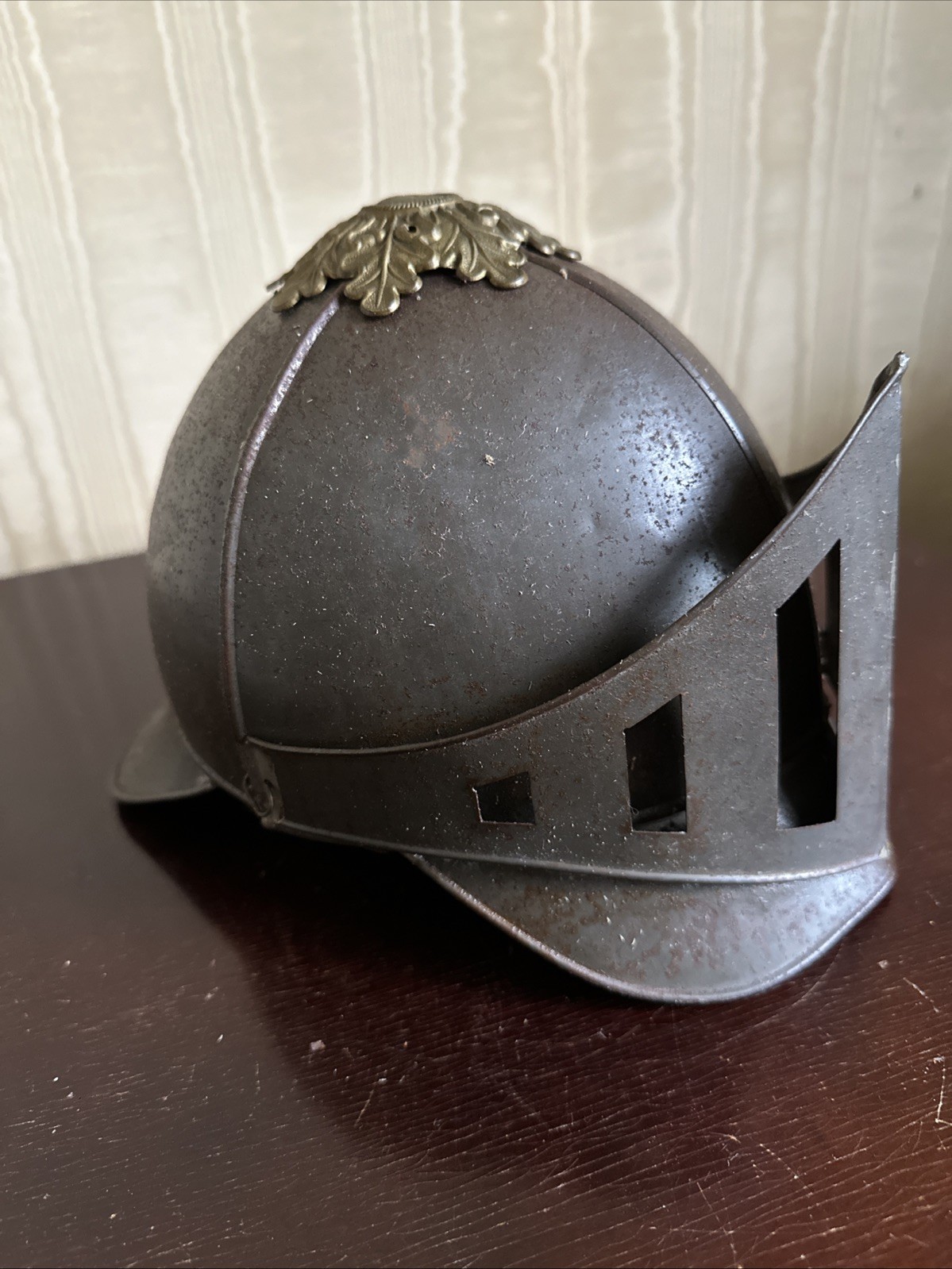 Antique Fraternal Parade Or Ritual Helmet 19th to Early 20th Century Rare Antique Fraternal Parade Or Ritual Helmet 19th to Early 20th Century Rare