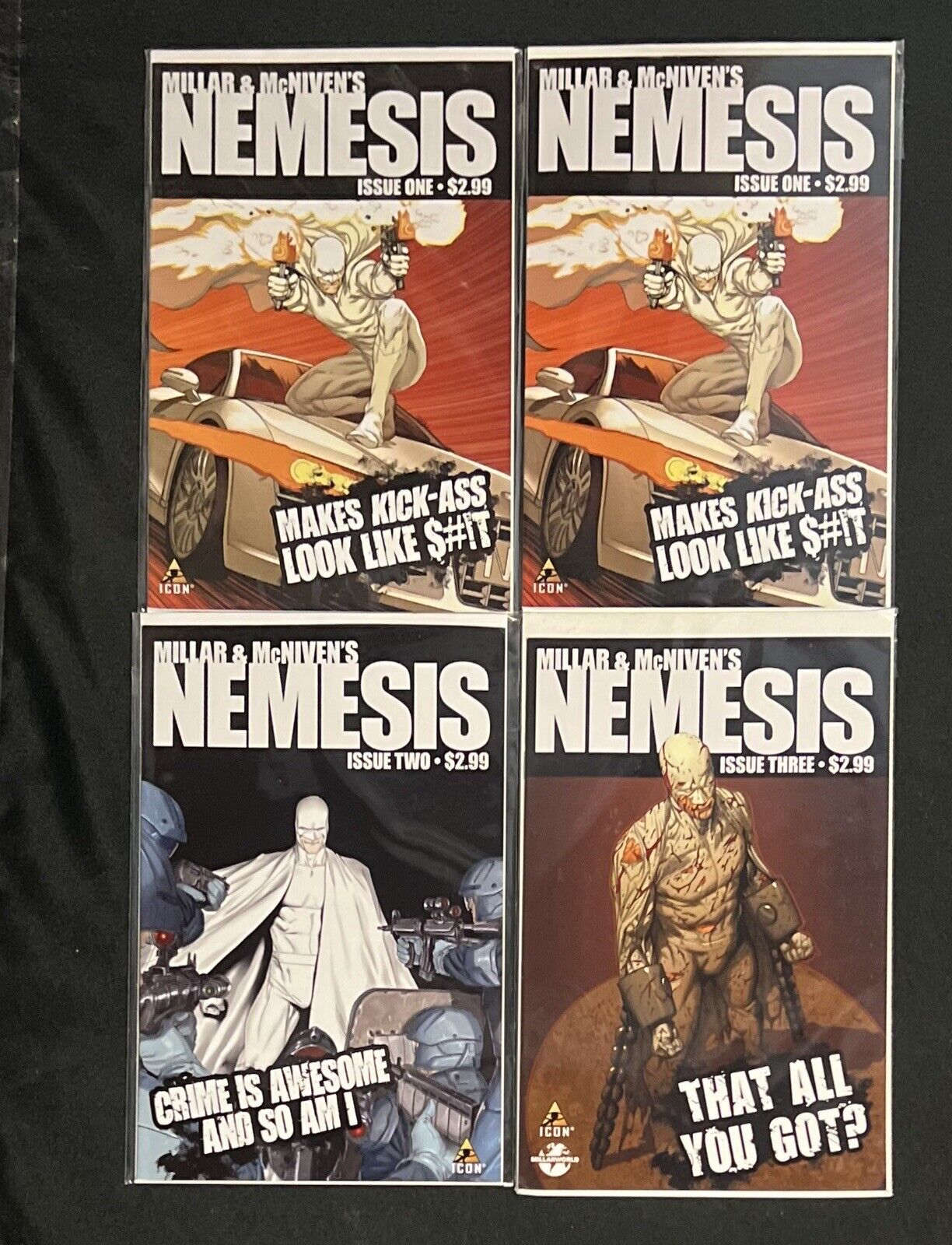 Millar & McNiven\'s Nemesis #1-4 🔥🔥 (NM, Marvel, May 2010)