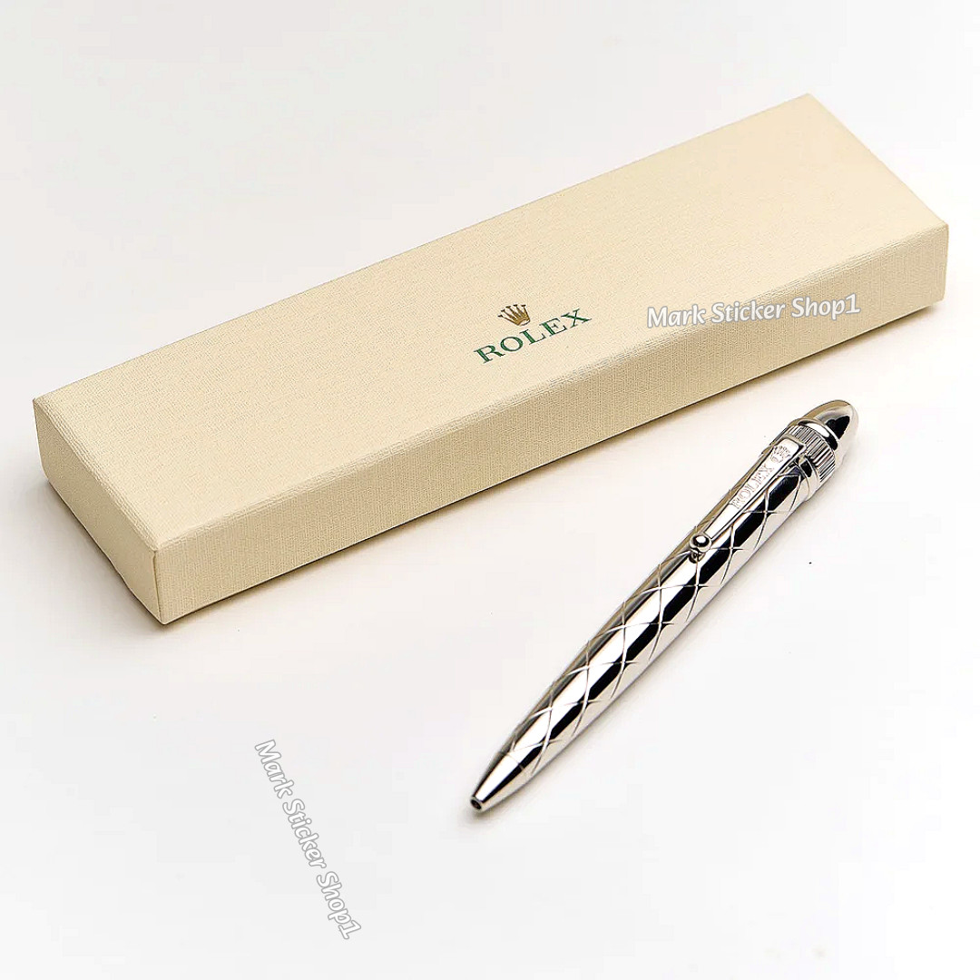 Rolex Vintage Style Palladium Finish Ballpoint Pen Luxury AD VIP Gift Rolex Vintage Style Palladium Finish Ballpoint Pen Luxury AD VIP Gift
