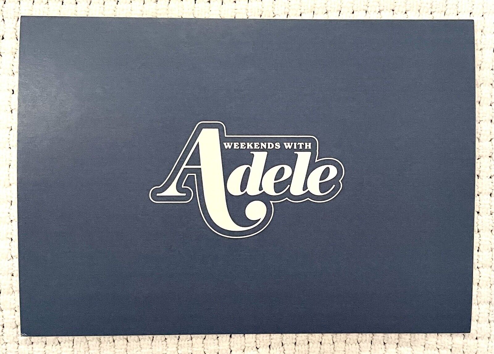Adele “Weekends With Adele”Handwritten & Signed Note about Filming At Caesars