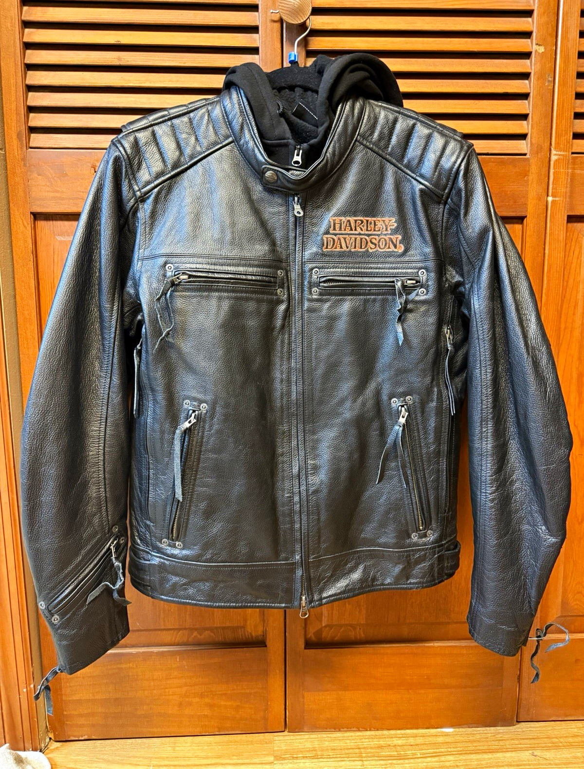 Harley-Davidson Burning Skull 3-in-1 Leather Jacket Size Medium 