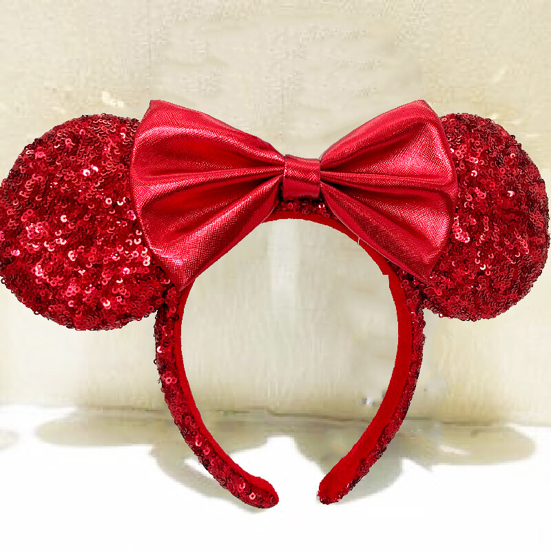 Disney Parks Red Sequin Bow RedPirate Rare Exclusive 2020 Minnie Ears Headband Disney Parks Red Sequin Bow RedPirate Rare Exclusive 2020 Minnie Ears Headband