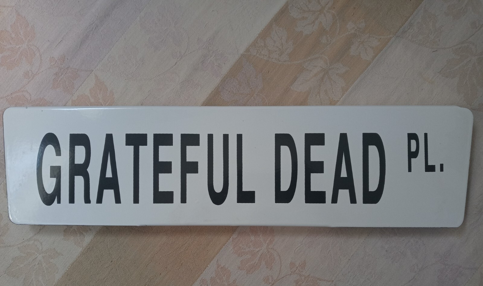 Vintage Custom Grateful Dead Pl. Porcelain Street Sign Vintage Custom Grateful Dead Pl. Porcelain Street Sign