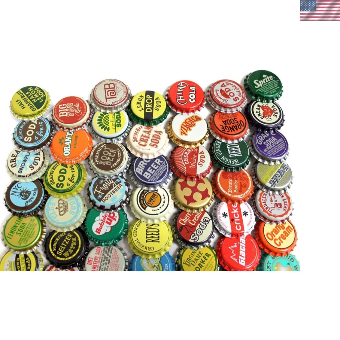 100 Vintage and Vintage Inspired Bottle Caps Random Mix
