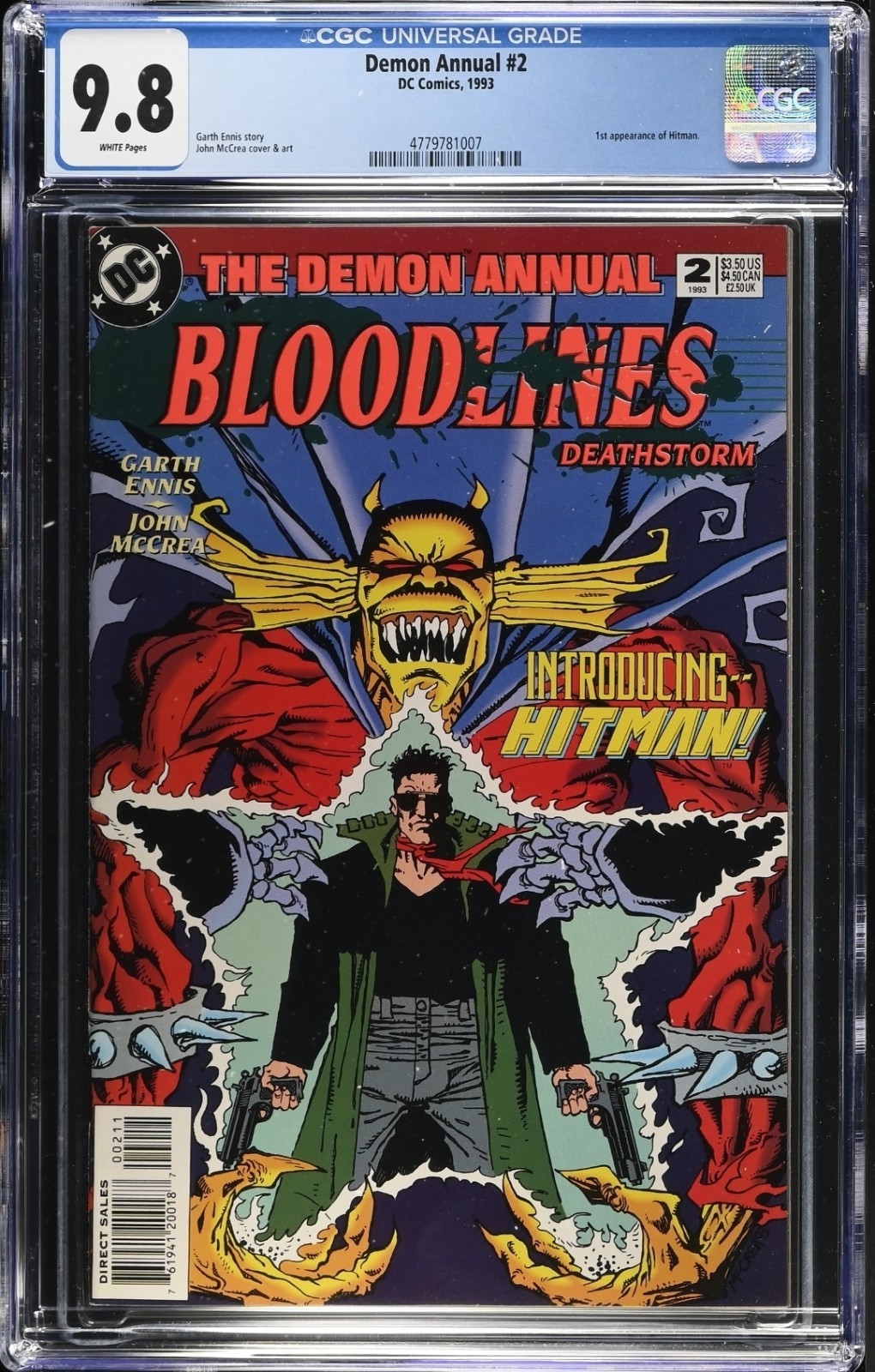Demon Annual #2 1st Appearance Of Hitman Cgc 9.8 Rare Htf Demon Annual #2 1st Appearance Of Hitman Cgc 9.8 Rare Htf