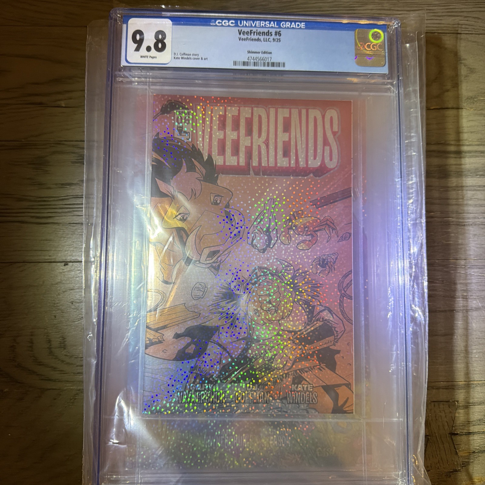 2025 VeeFriends #6 Versatile Viking Comic Shimmer SP Variant /299 CGC 9.8