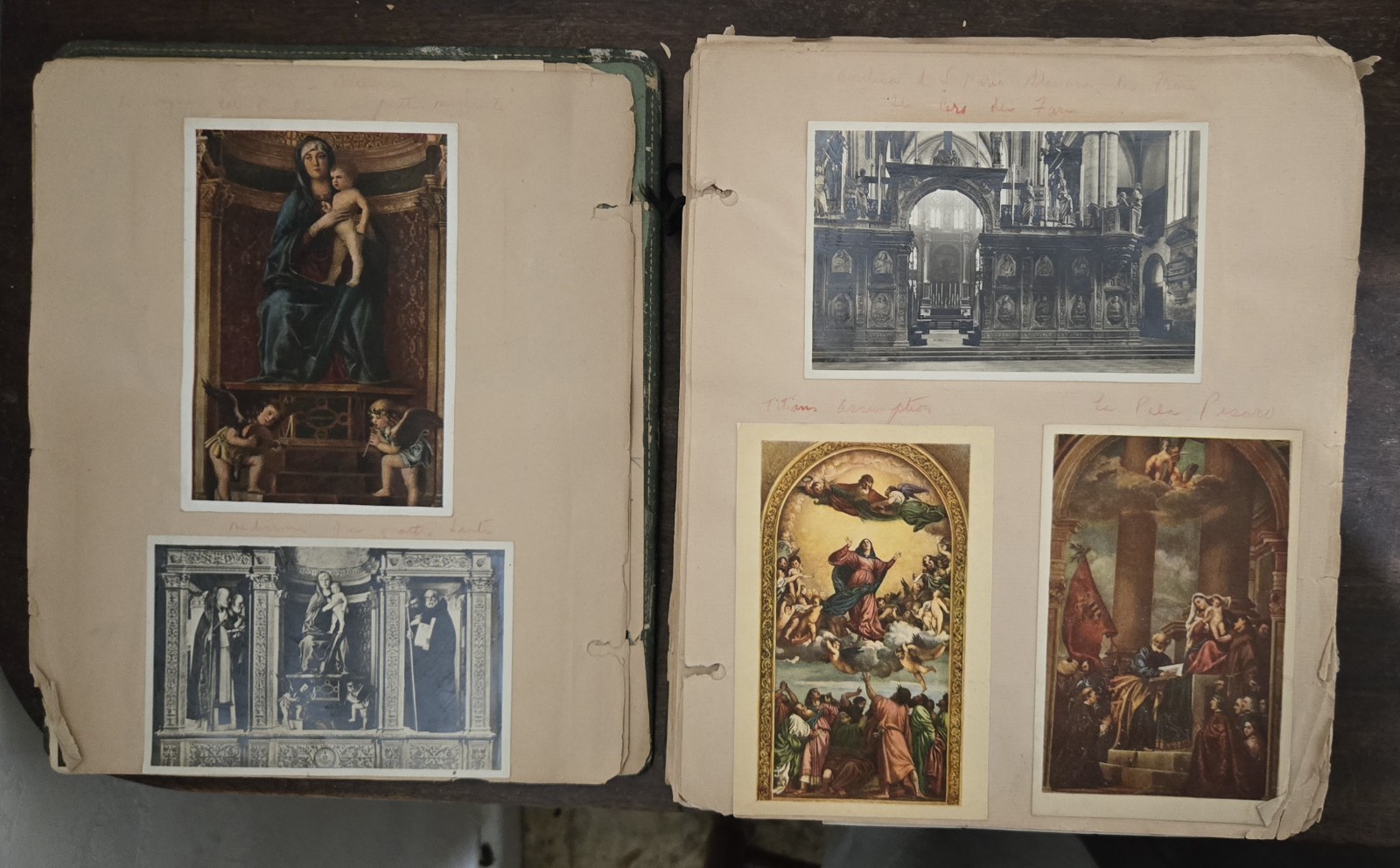 Vintage 1920s 1930s European Grand Tour Travel Photo Album Scrapbook Ephemera
