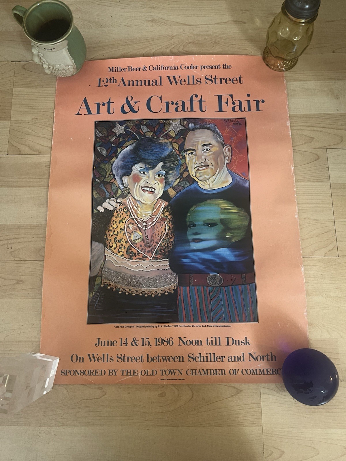 12th Annual Wells Street Arts And Crafts Fair Chicago Poster 23x17" By R A Fishe 12th Annual Wells Street Arts And Crafts Fair Chicago Poster 23x17" By R A Fishe