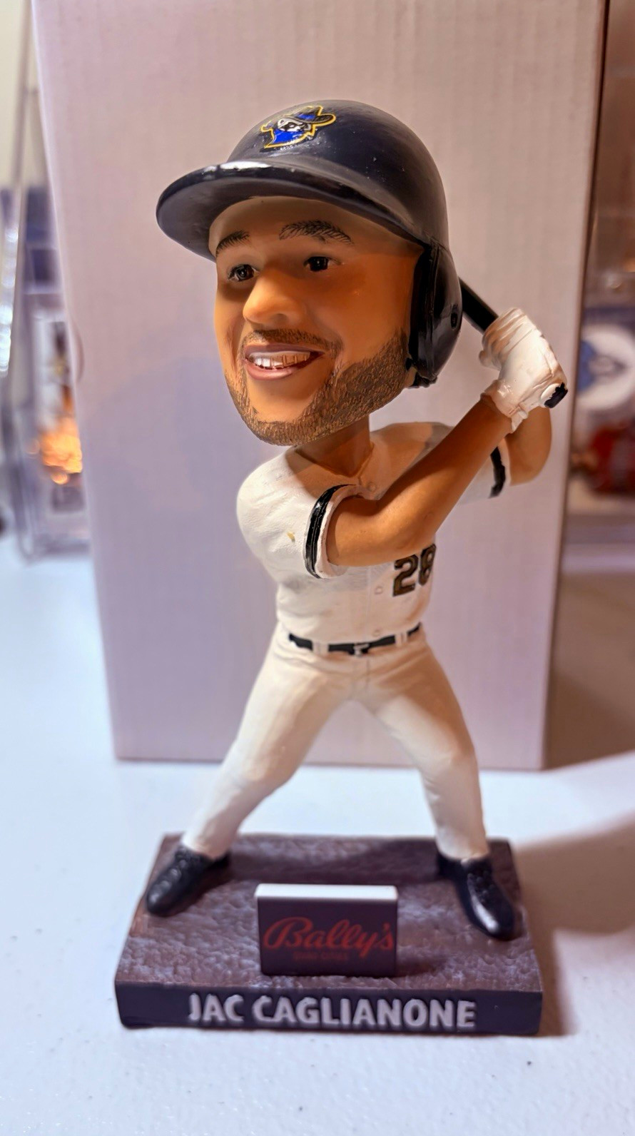 Jac Caglianone River Bandits Royals Bobblehead Promo w/ Box Jac Caglianone River Bandits Royals Bobblehead Promo w/ Box