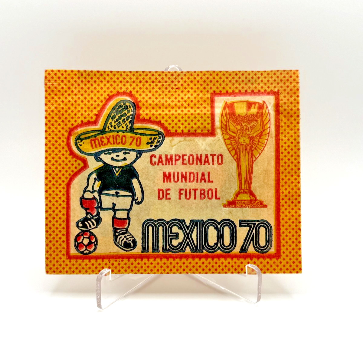 1970 Panini World Cup Mexico 70 - Sealed Original Sticker Pack Bustina Booster 1970 Panini World Cup Mexico 70 - Sealed Original Sticker Pack Bustina Booster