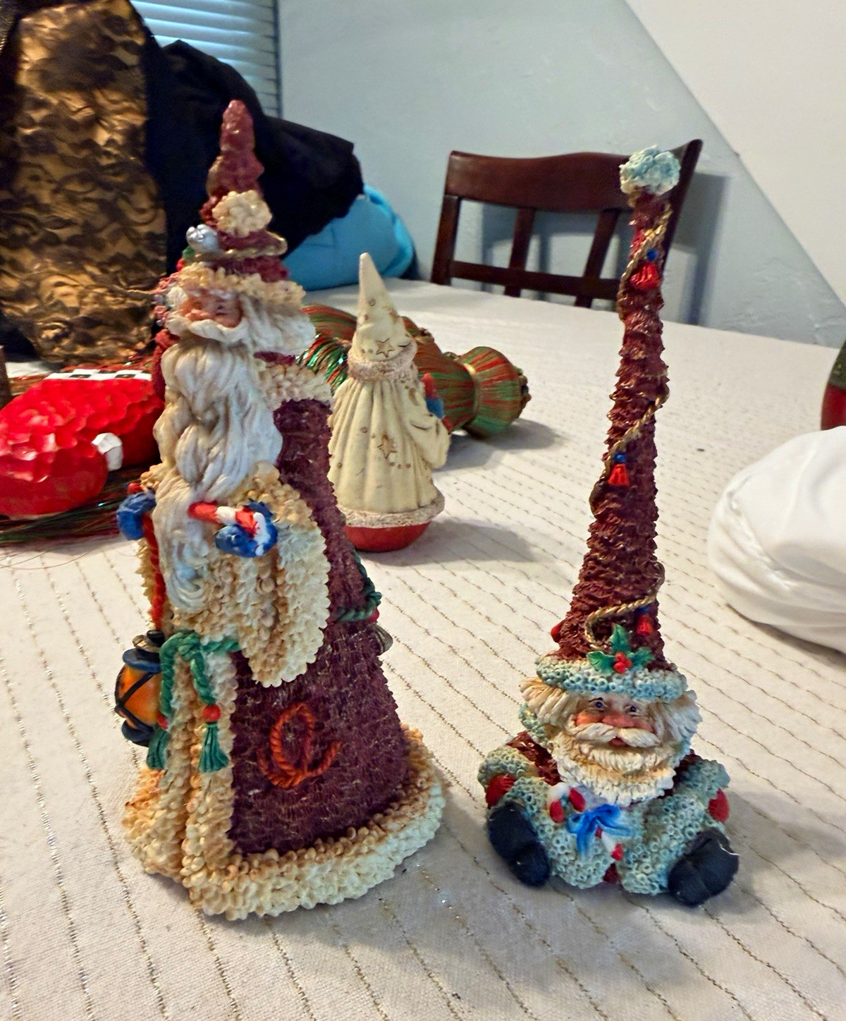 Lot of 2 Vintage 1994 Crinkle Claus Santa Figurines Possible Dreams Lot of 2 Vintage 1994 Crinkle Claus Santa Figurines Possible Dreams