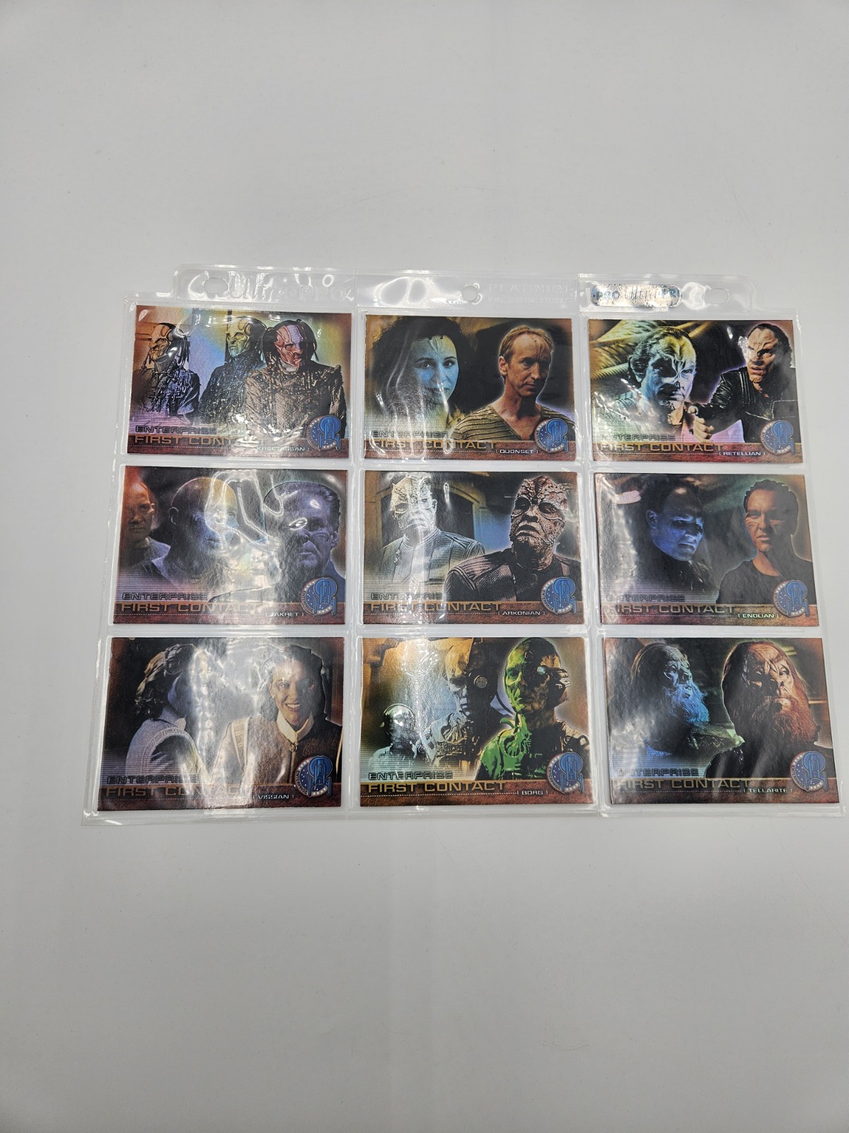 Star Trek Enterprise S2 First Contact Complete 9-Card Foil Insert Set NM/M Star Trek Enterprise S2 First Contact Complete 9-Card Foil Insert Set NM/M