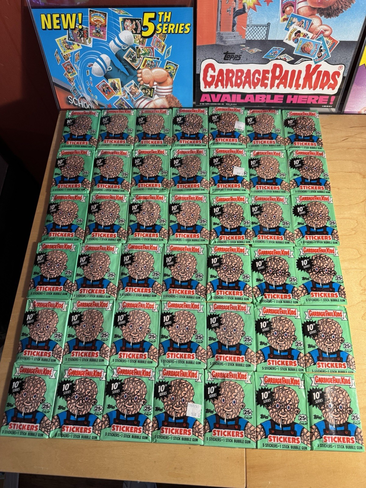 1987 Topps Garbage Pail Kids Original 10th Series 10 GPK 48 Wax Packs OS10 BOX 1987 Topps Garbage Pail Kids Original 10th Series 10 GPK 48 Wax Packs OS10 BOX