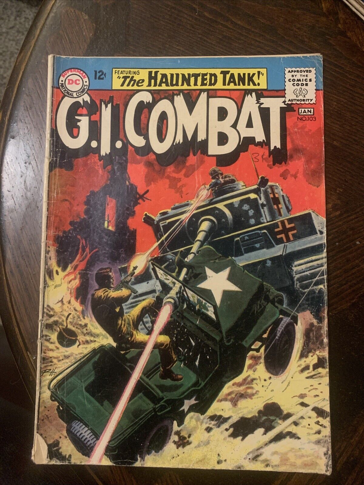 G.I. Combat 103 “Haunted Tank” (DC Comics 1964) Silver Age Russ Heath Art