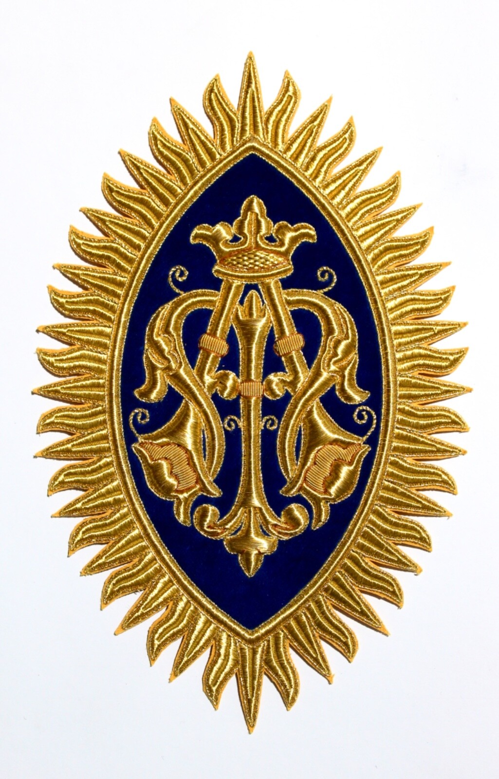 Liturgical Church Marian Emblem Hand-Embroidered - Vestment exceptional quality