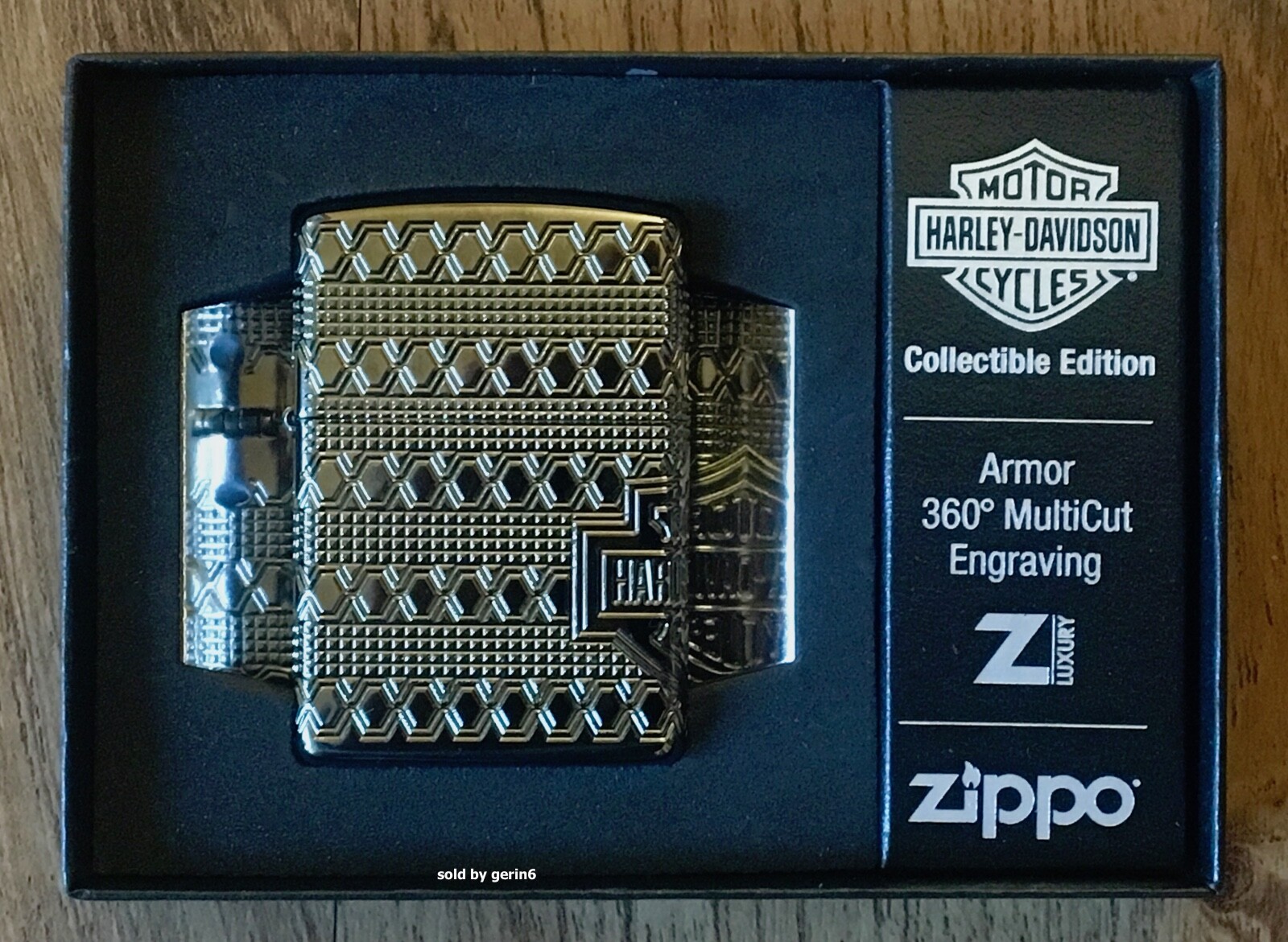 Zippo 2021 Limited Production Harley Davidson Armor Lighter, 49470, New In Box
