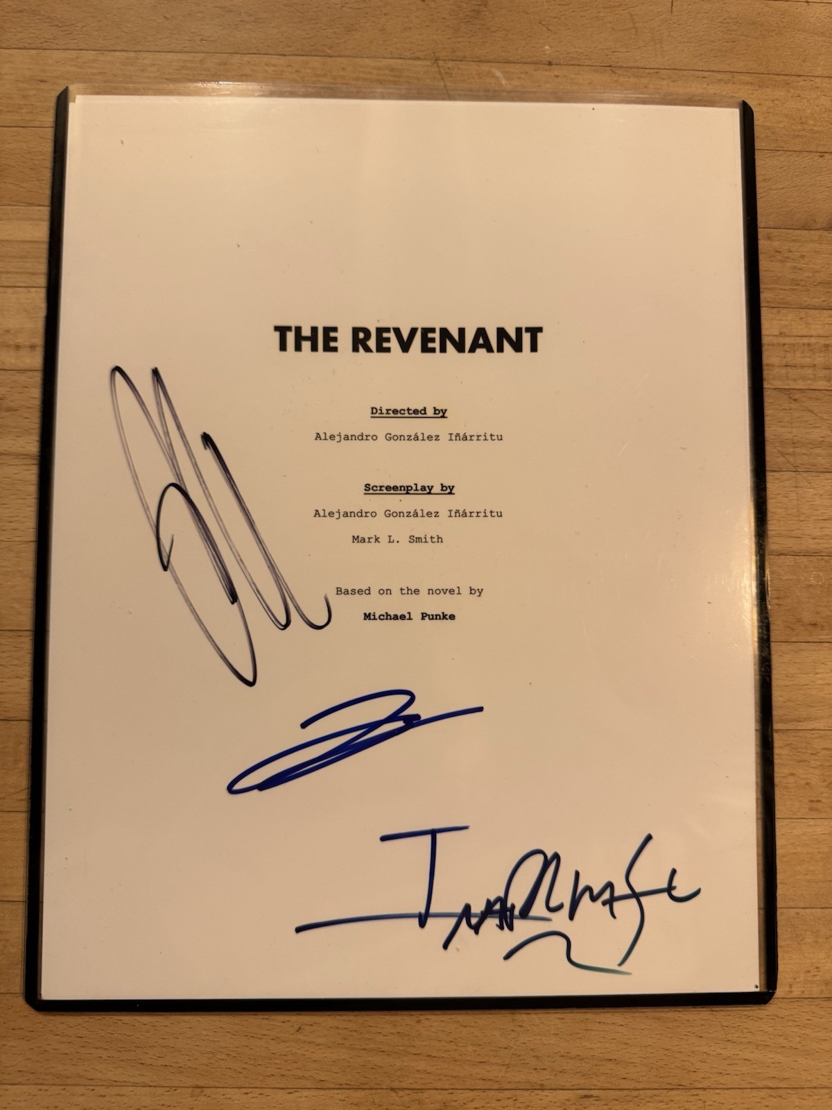 Leonardo DiCaprio Tom Hardy The Revenant RARE Signed Script Cover COA Leonardo DiCaprio Tom Hardy The Revenant RARE Signed Script Cover COA
