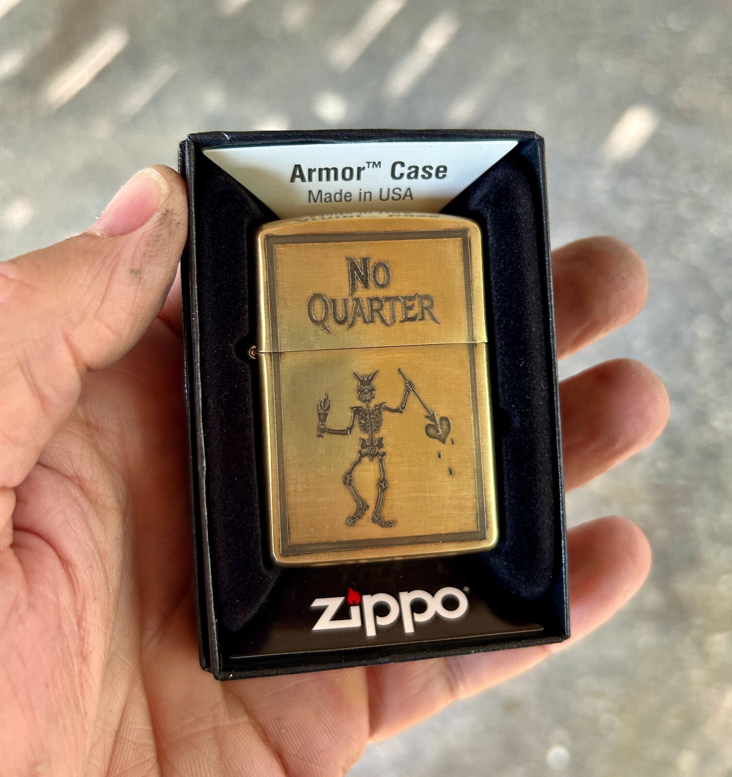Blackbeards Flag Zippo Lighter | Solid Brass Zippo | Made In USA | Edward Teach Blackbeards Flag Zippo Lighter | Solid Brass Zippo | Made In USA | Edward Teach
