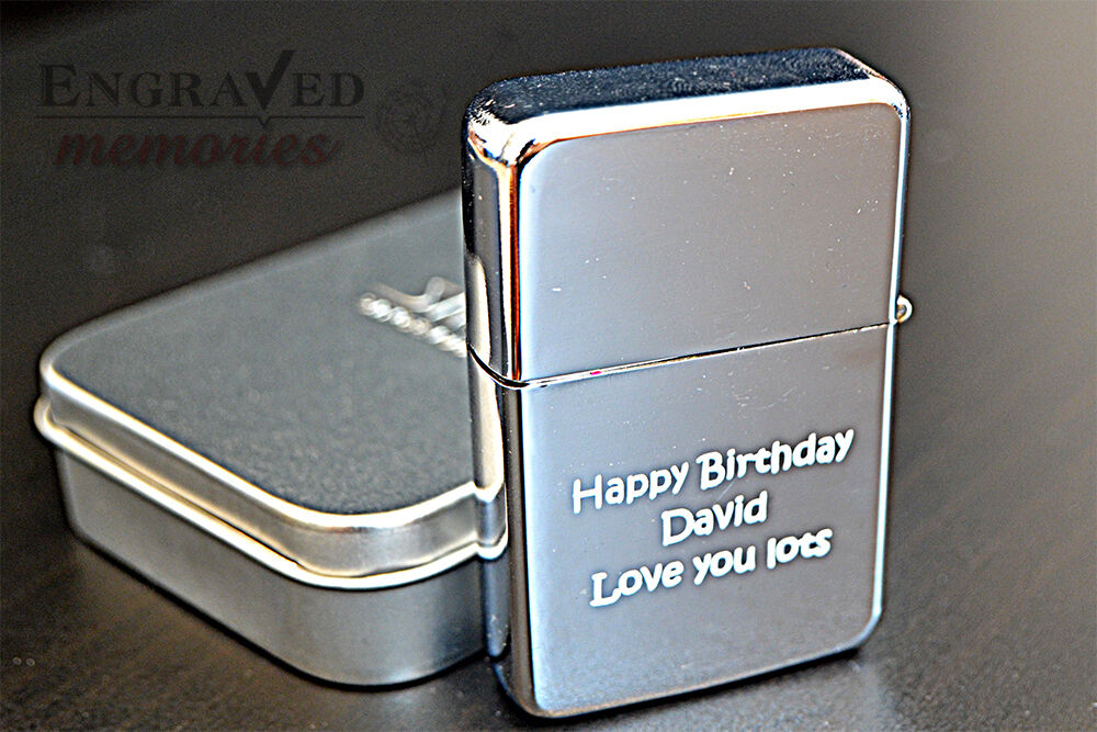 Photo & Text Personalised Engraved Windproof Lighter Quality Christmas Gift
