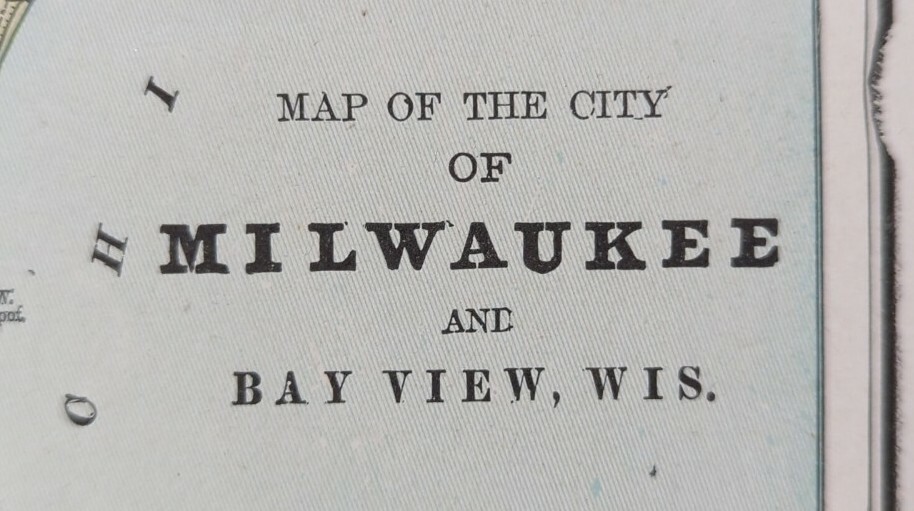 Vintage 1900 MILWAUKEE WISCONSIN Map 11"x14" ~ Old Antique Original JONES ISLAND Vintage 1900 MILWAUKEE WISCONSIN Map 11"x14" ~ Old Antique Original JONES ISLAND