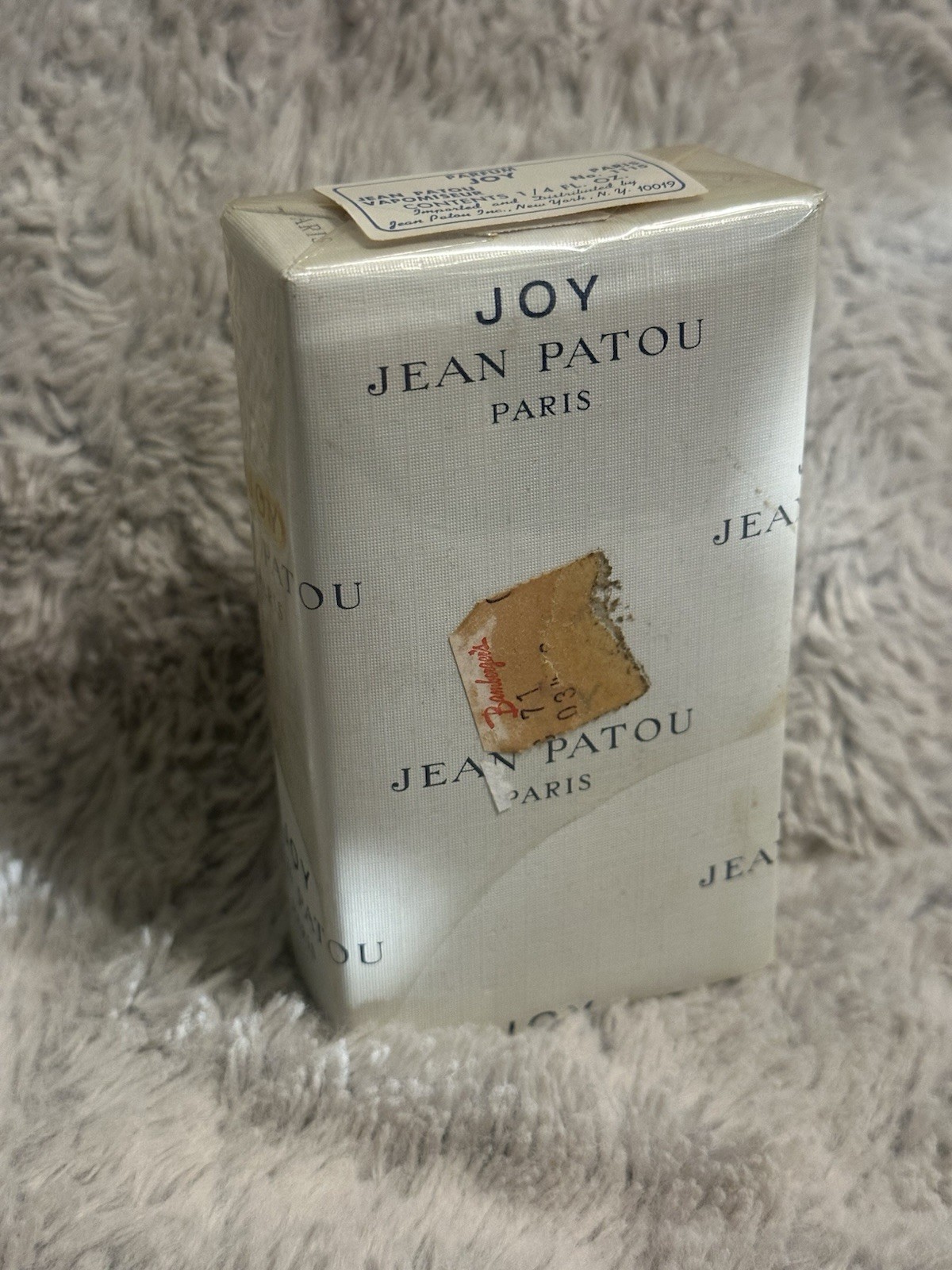 VINTAGE JOY JEAN PATOU PURE PARFUM Vapomiseur 1/4 fl oz 7ml NEW Sealed Box VINTAGE JOY JEAN PATOU PURE PARFUM Vapomiseur 1/4 fl oz 7ml NEW Sealed Box