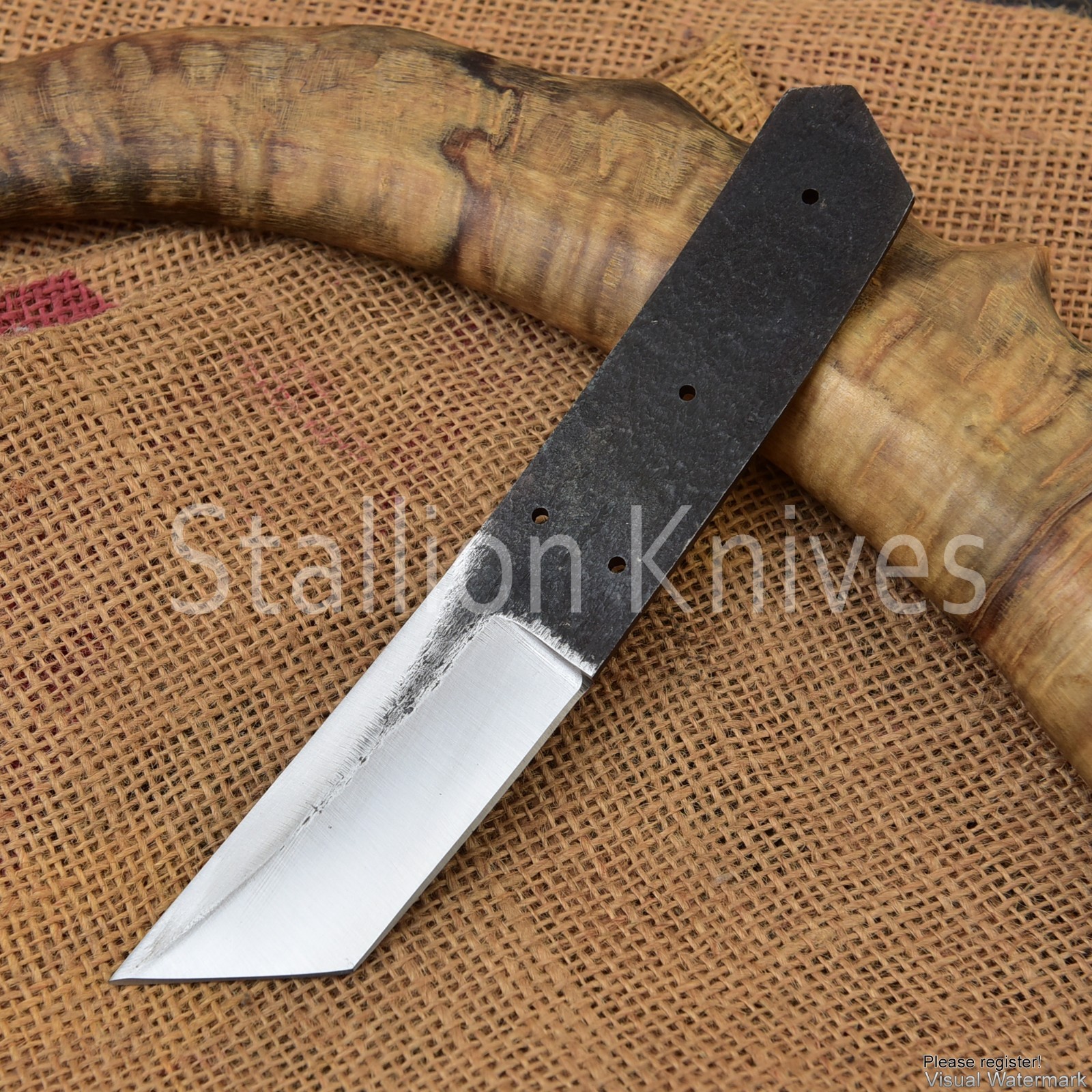 8''  Premium Carbon Steel Skinning Knife Blank – Hunter Diy Blade Making Supply