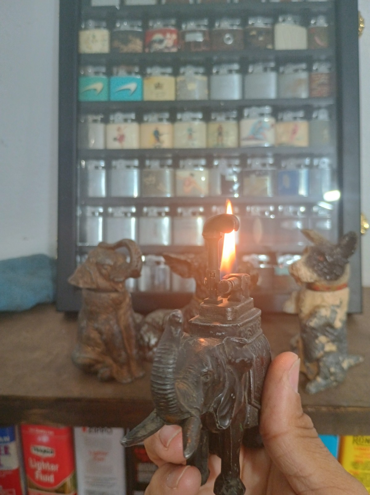 1920's -30's Art Deco Elephant Table Lighter 1920's -30's Art Deco Elephant Table Lighter