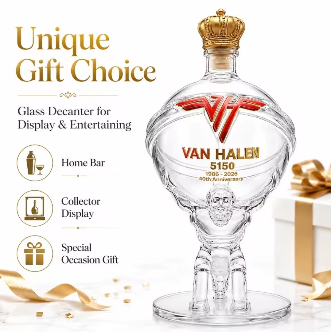 Van Halen Rock Band Liquor Whiskey Decanter Bottle New Rare Van Halen Rock Band Liquor Whiskey Decanter Bottle New Rare
