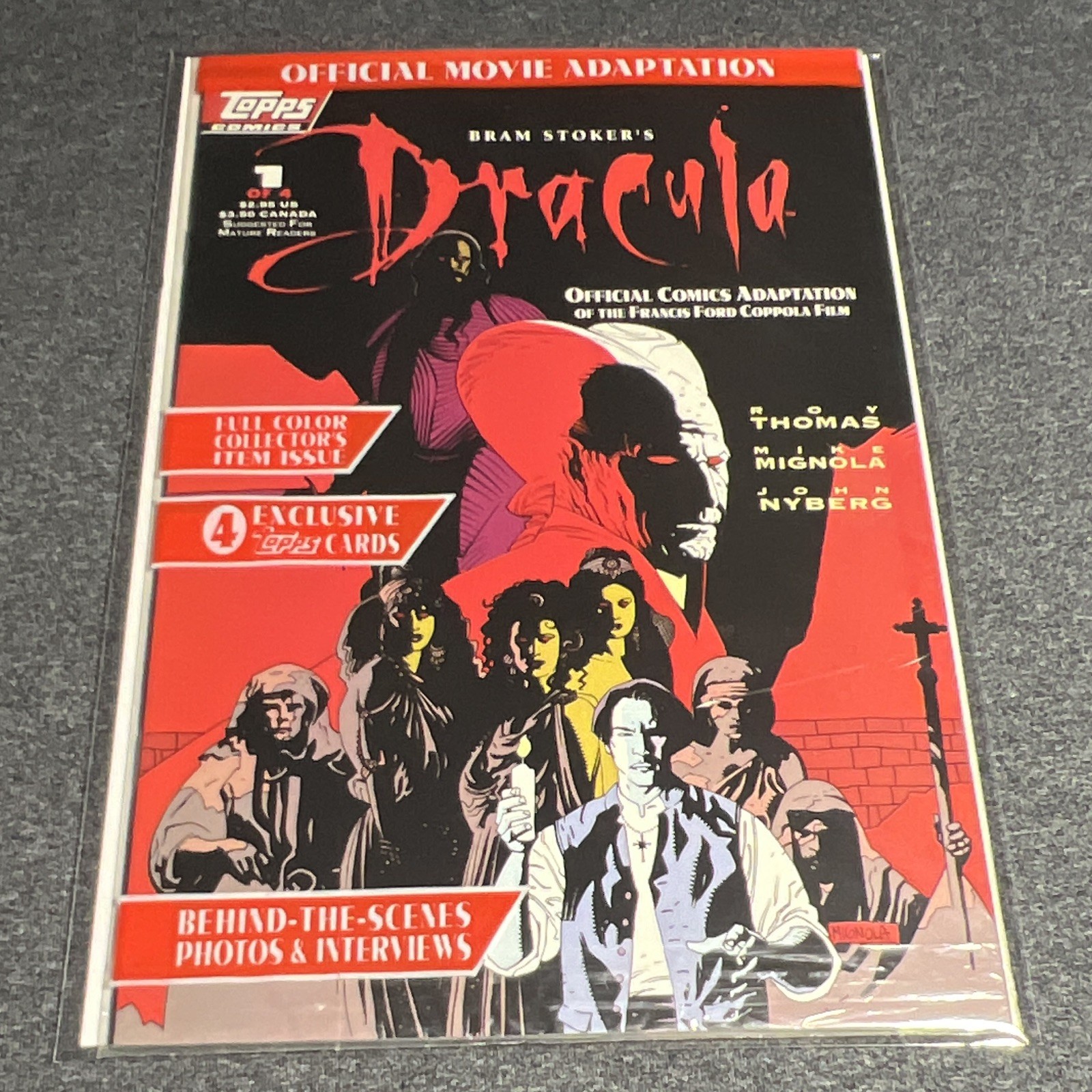 Bram Stoker's Dracula #1 (Topps Comics 1992) Sealed In Polybag W/ Trading Card