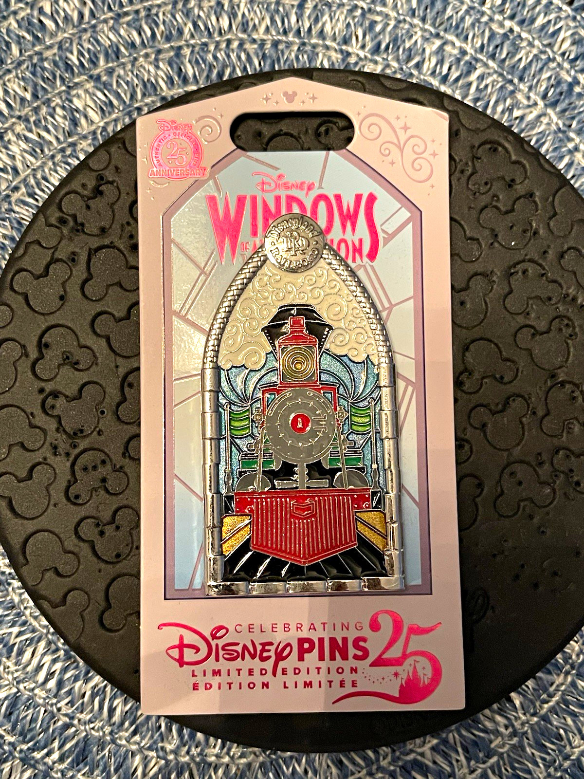 “Windows of Attraction- Disneyland Railroad” LE 2500 Disney Pin