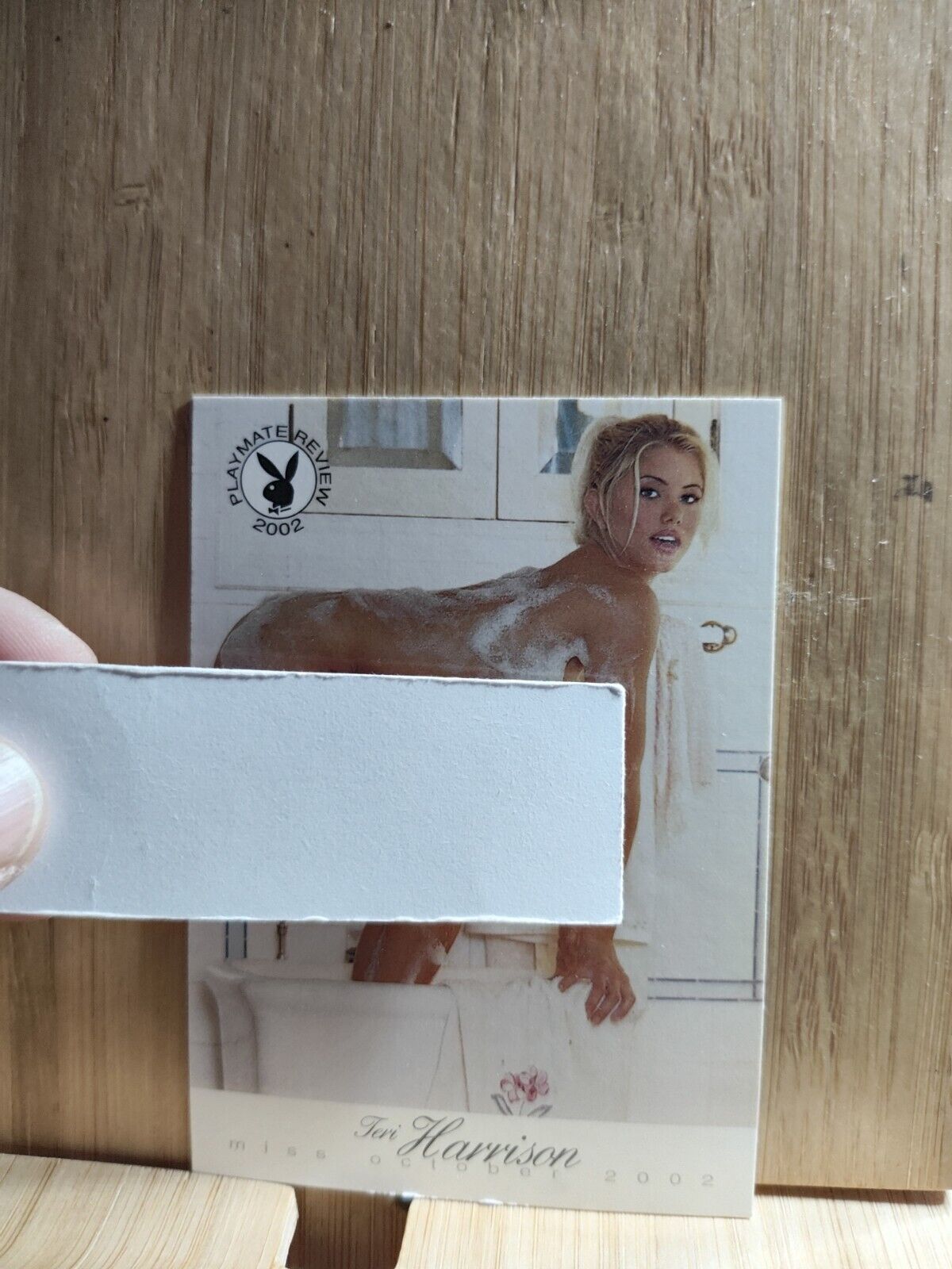 PLAYBOY PLAYMATE REVIEW 🏆2002  #49 TERI HARRISON Trading Card🏆
