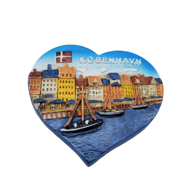 Copenhagen Denmark Refrigerator Fridge Magnets Travel Souvenir Kobenhavn Europe