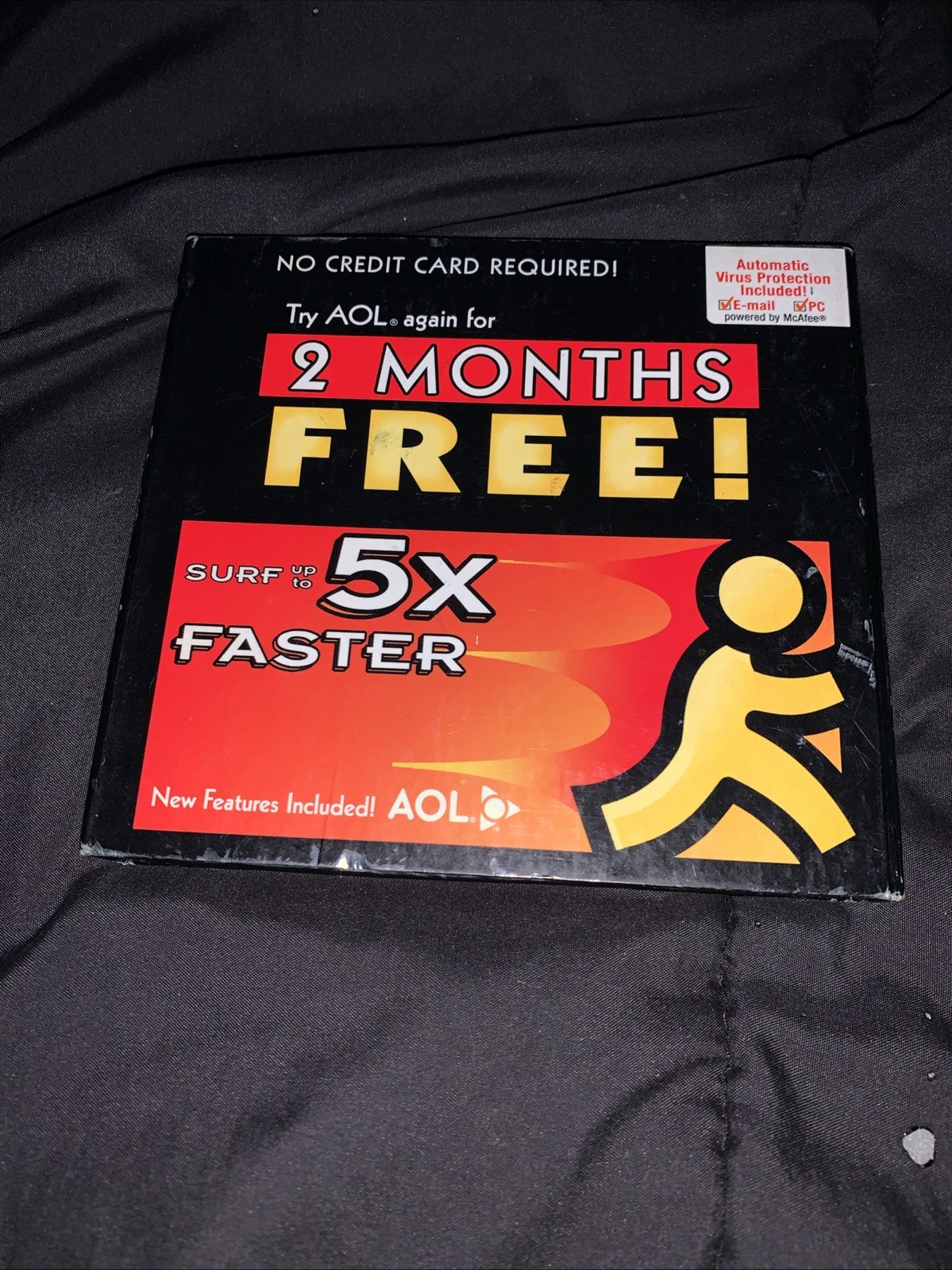 America Online AOL Install PC Disc Variant Older Version Boxed Magnetic Mailer America Online AOL Install PC Disc Variant Older Version Boxed Magnetic Mailer