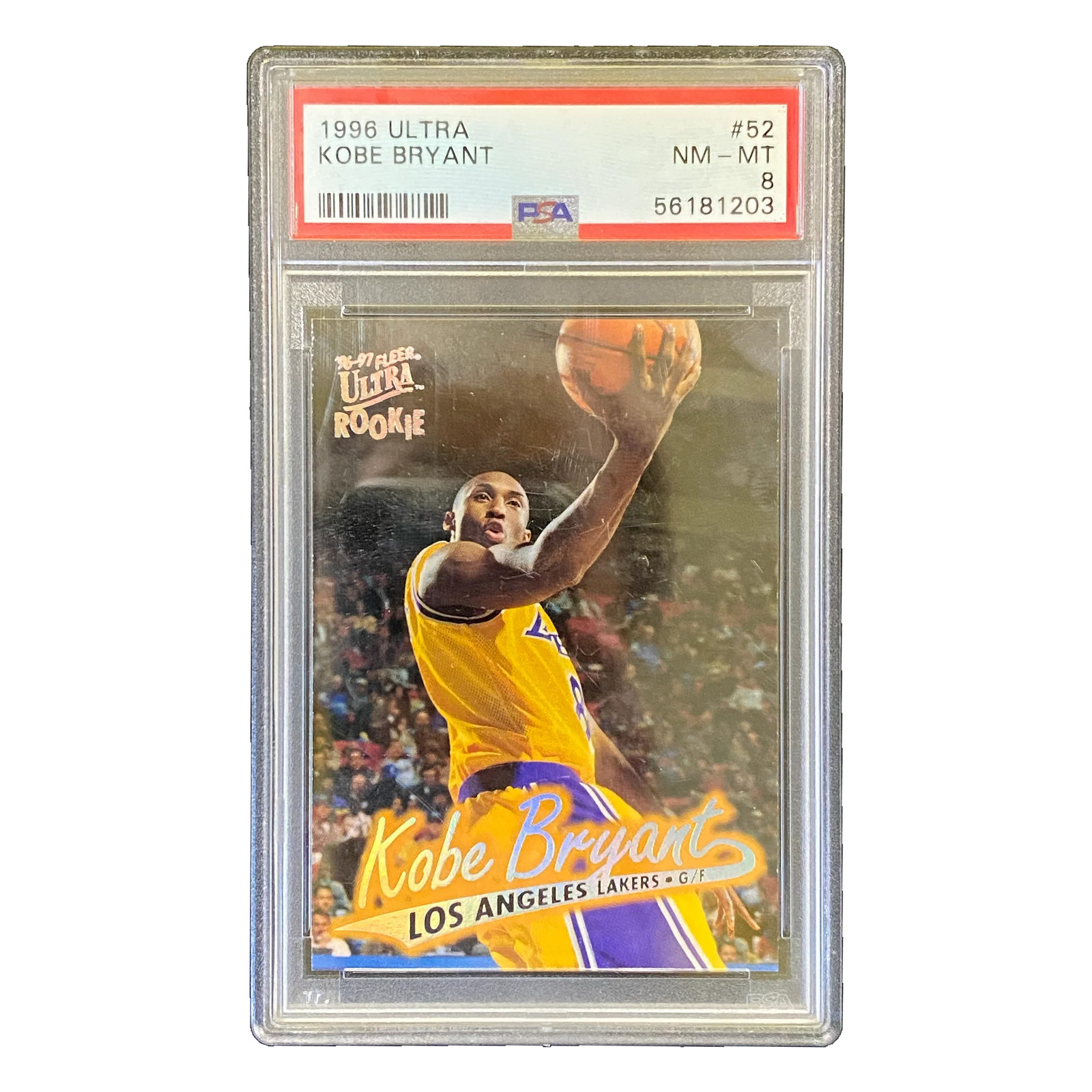 KOBE BRYANT 1996/97 Fleer Ultra RC #52 PSA 8