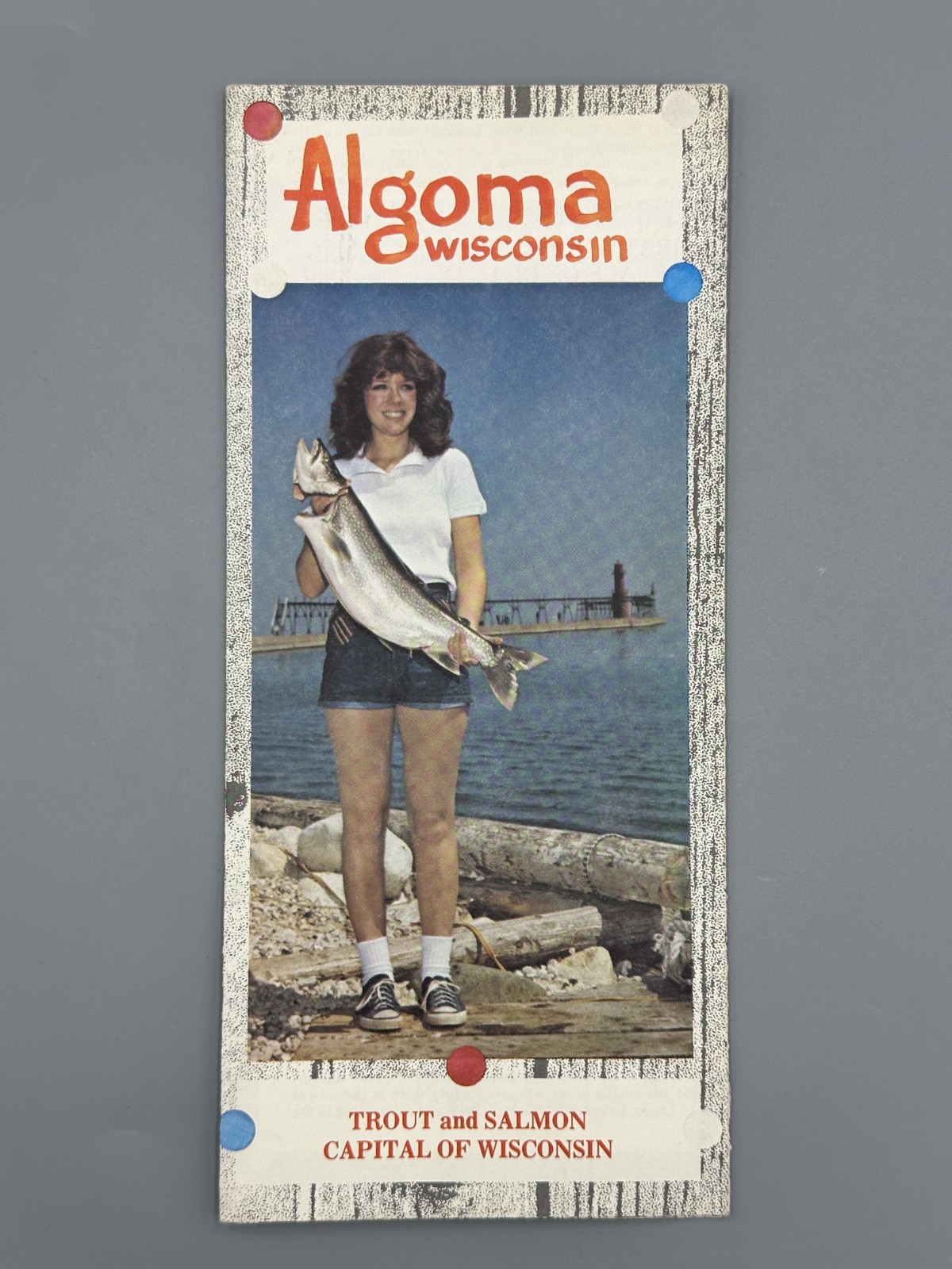 Vintage ALGOMA Wisconsin TROUT & SALMON Fishing Travel Brochure Vintage ALGOMA Wisconsin TROUT & SALMON Fishing Travel Brochure