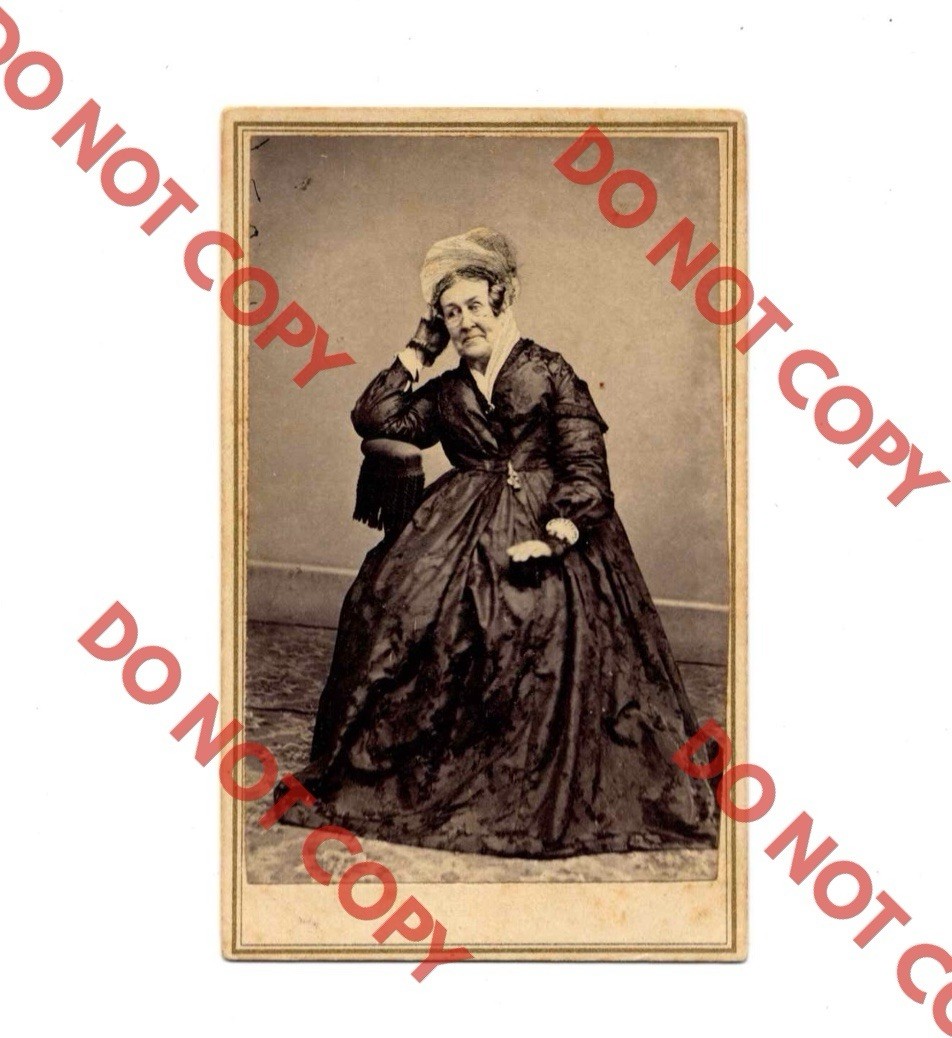 RARE c. 1870 Caroline C Fillmore (PRESIDENT MILLARD WIFE) CDV Antique Photo RARE c. 1870 Caroline C Fillmore (PRESIDENT MILLARD WIFE) CDV Antique Photo