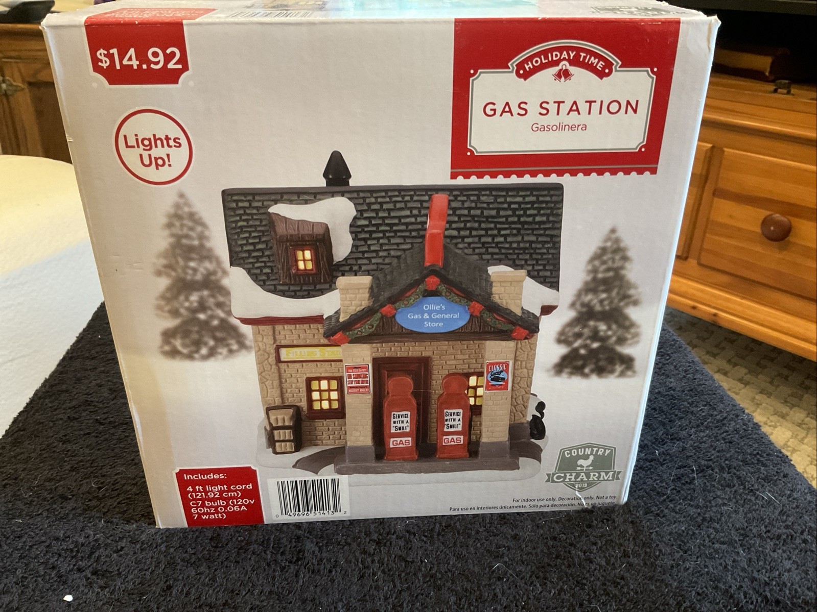Holiday Time Illuminated Country Charm Gas Station Village Building 2019 Holiday Time Illuminated Country Charm Gas Station Village Building 2019