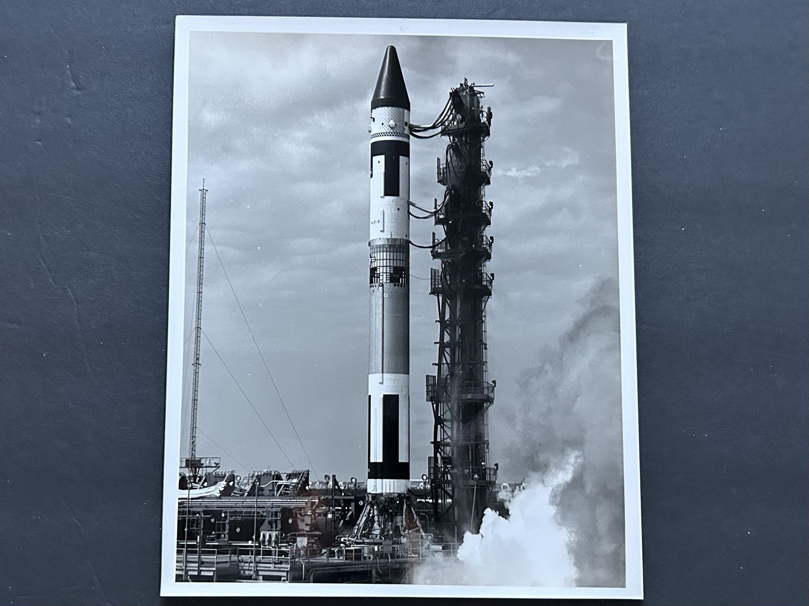 1964 NASA U. S. Air Force “Launch Pad of Titan IIIA Rocket” Publicity Photograph 1964 NASA U. S. Air Force “Launch Pad of Titan IIIA Rocket” Publicity Photograph