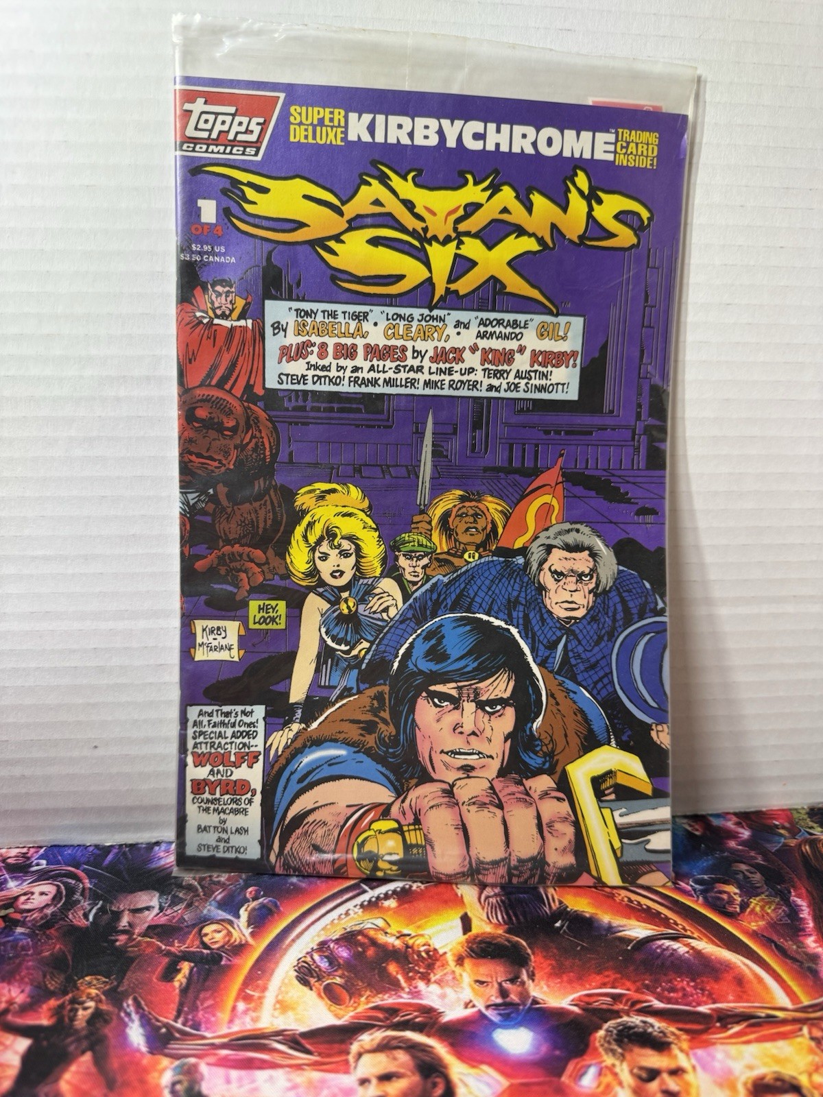 Vintage Topps Comics Satans Six #1 Of 4 New In Bag With Trading Card