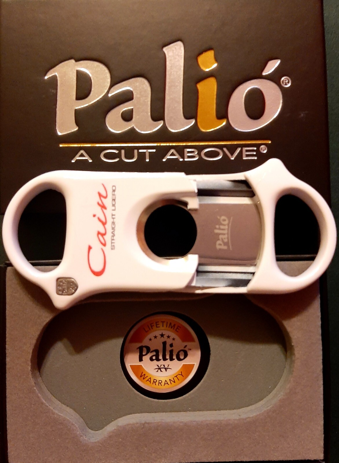 NEW PALIO Cigar Cutter - OLIVA CAIN Logo Lifetime Warranty ❤ NEW PALIO Cigar Cutter - OLIVA CAIN Logo Lifetime Warranty ❤