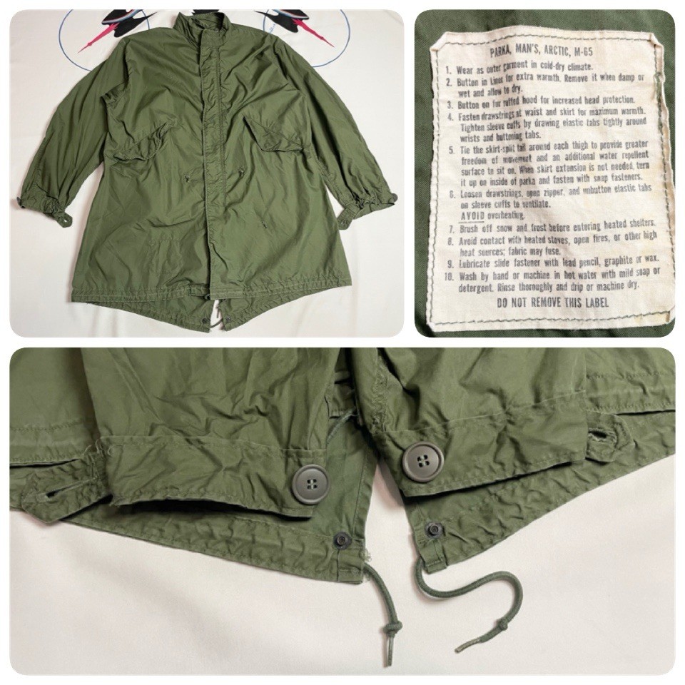 VTG 60s Arctic M-65 Fishtail Parka Shell US Military No Liner M Reg Flaw Read VTG 60s Arctic M-65 Fishtail Parka Shell US Military No Liner M Reg Flaw Read