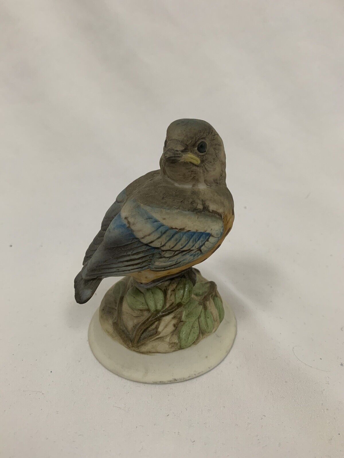 VINTAGE KELVIN'S FINE CHINA HAND PAINTED BLUE BIRD FIGURINE B-743 Collectible