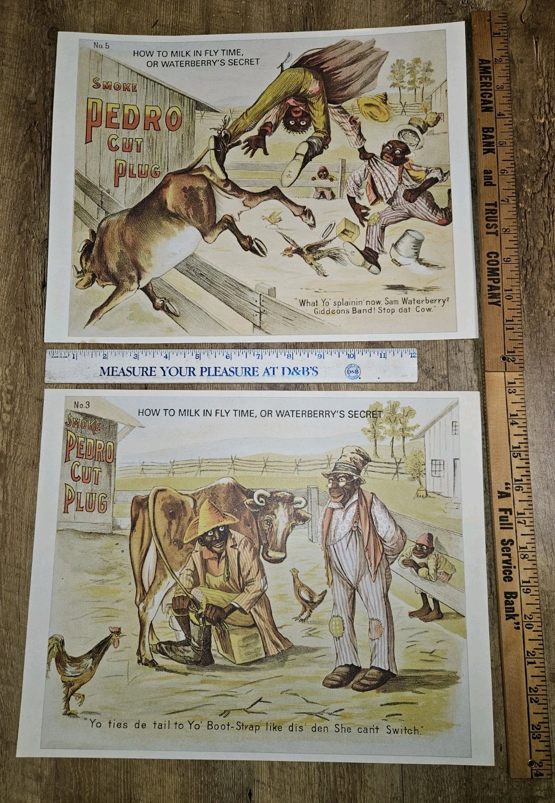2 Vintage Tobacco Advertising Prints Smoke Pedro Cut Plug Historical Prints (C) 2 Vintage Tobacco Advertising Prints Smoke Pedro Cut Plug Historical Prints (C)
