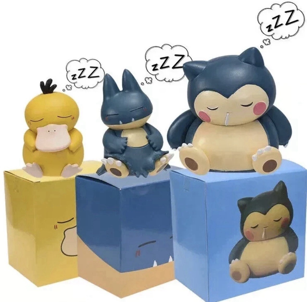 Pokemon Psyduck Snorlax Munchlax Figure Toys 6-7cm. Get All Three Pokemon Psyduck Snorlax Munchlax Figure Toys 6-7cm. Get All Three