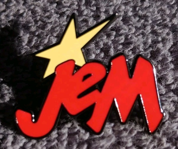 JEM AND THE HOLOGRAMS LOGO Star Enamel pin 80s 90s cartoon music tv series RAD X JEM AND THE HOLOGRAMS LOGO Star Enamel pin 80s 90s cartoon music tv series RAD X